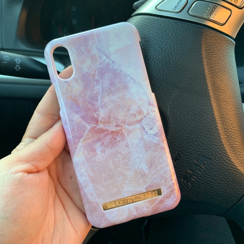 Ideal of Sweden Pink Marble iPhone XS Case